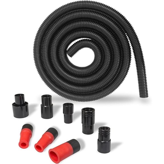 10 Foot Dust Collection Hose Kit with Attachments