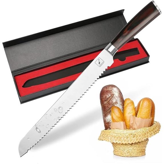 imarku 10-Inch Serrated Bread Knife