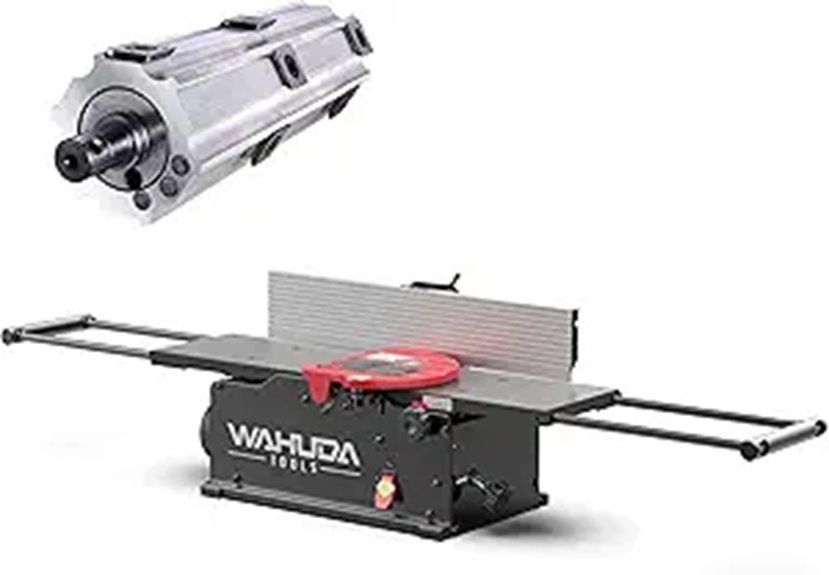 Wahuda 10-inch Benchtop Jointer with Spiral Cutterhead