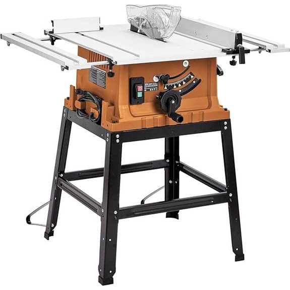 10-Inch Multifunctional Table Saw with Stand