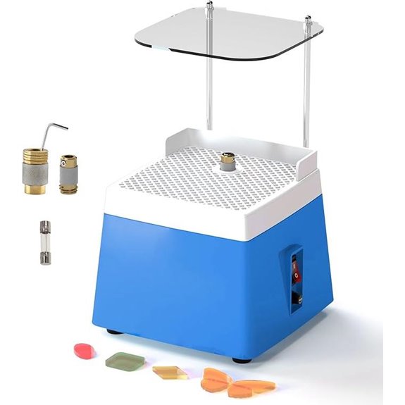 Stained Glass Grinder 110V with Bits and Splash Baffle