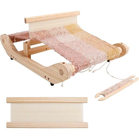 PURCOULEUR 12-Inch Wooden Rigid Heddle Loom Kit
