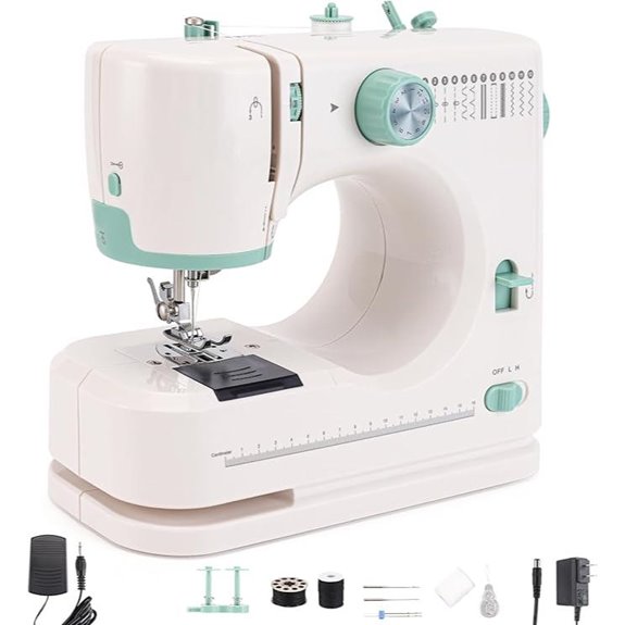 WINB Sewing Machine with 12 Stitches and Free Arm