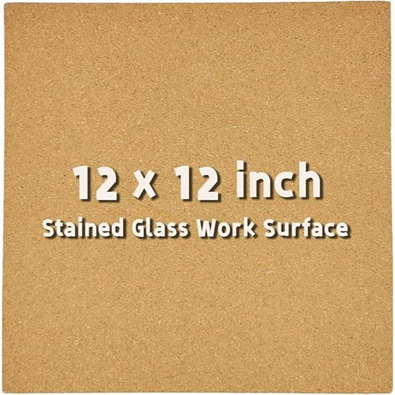 12 x 12 Heat Resistant Stained Glass Work Surface 1/2 Thick