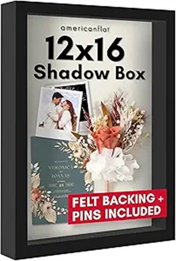 Americanflat 12x16 Shadow Box Frame with Plexiglass
