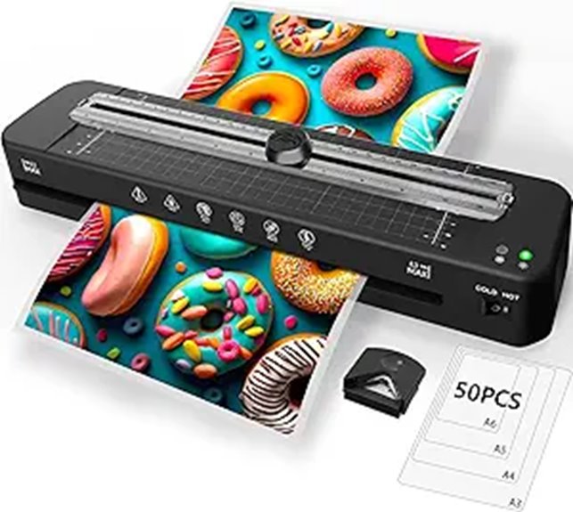 13-Inch Laminator Machine with Cutter and Sheets