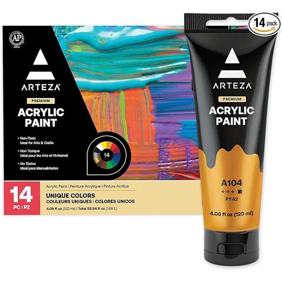 ARTEZA Acrylic Paint Set of 14 Colors