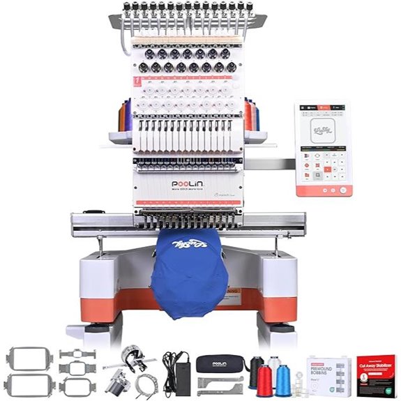 PooLin EOM 15-Needle Embroidery Machine with Software