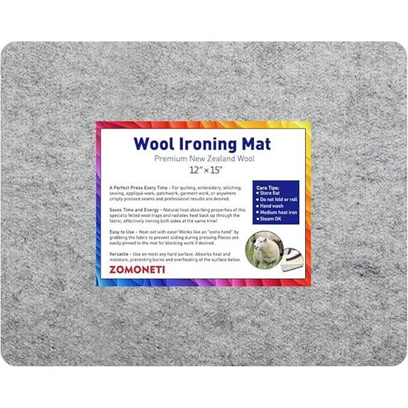 ZOMONETI 15x12 Wool Pressing Mat for Quilting