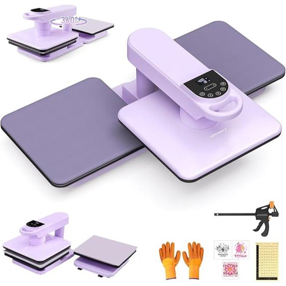Whubefy 15x15 Heat Press Machine with Swing Away