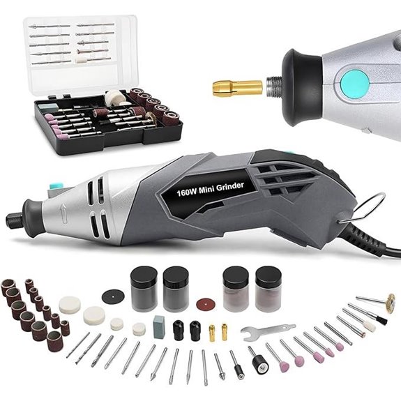 160W Rotary Tool Kit with 195 Accessories