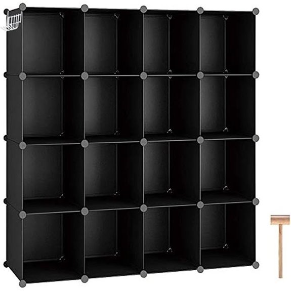 C&AHOME 16-Cube Modular Closet Storage Organizer