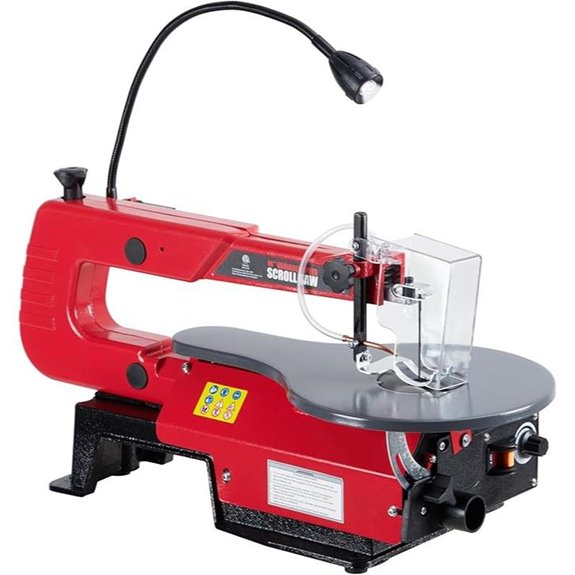 16-Inch Scroll Saw with Tilting Table and LED Light