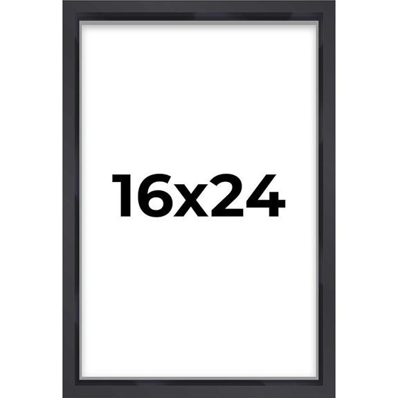 16x24 Black Shadow Box Frame with UV Acrylic