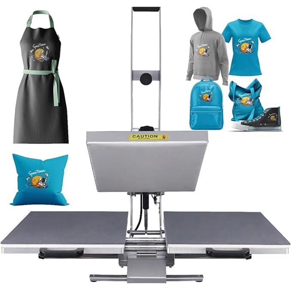 16x24 Semi-Auto Heat Press Machine with Teflon Technology