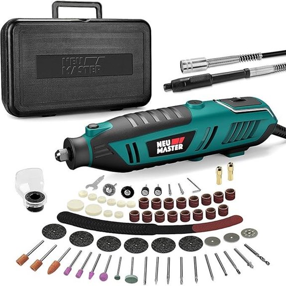 NEU MASTER 180W Rotary Tool Kit with Accessories