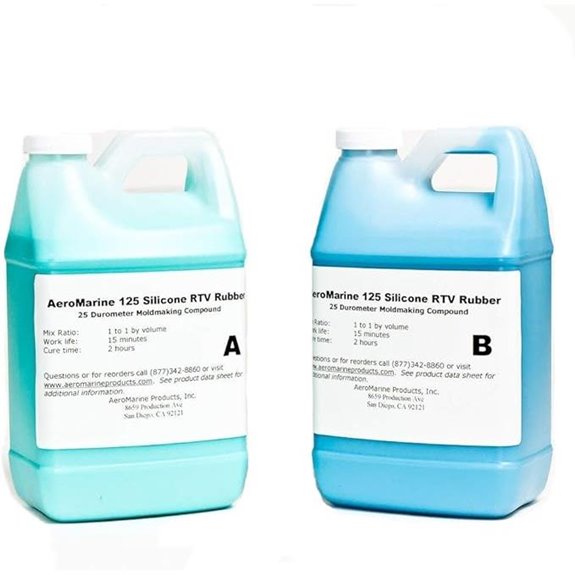 Simple 1:1 Mix Silicone Mold Making Rubber AM 125 1 Gallon