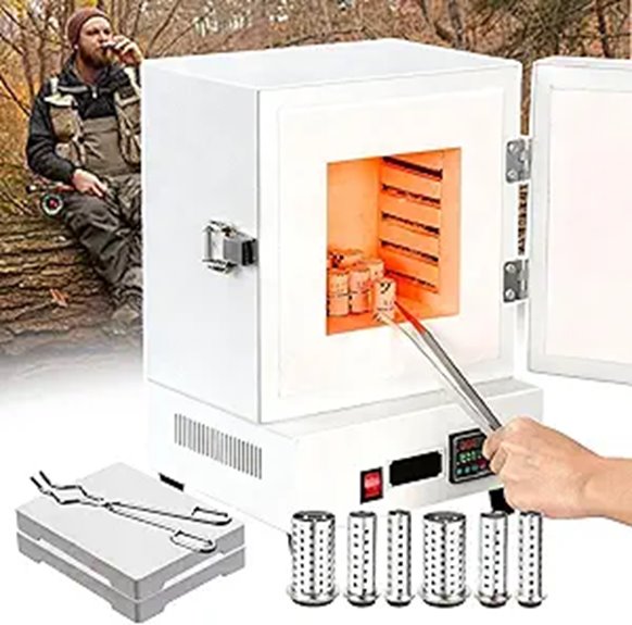 2000W Electric Kiln with Accessories and Tongs