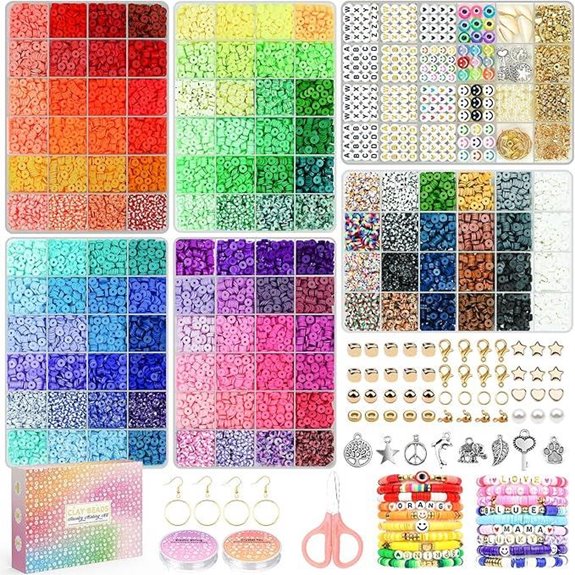 20,000 Beads Jewelry Making Kit with Charms and Strings