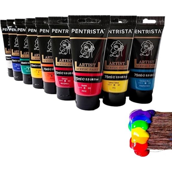 Professional Acrylic Paint Set-20 Colors for Artists