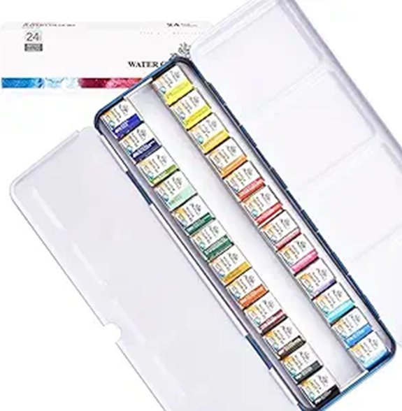 Phoenix Watercolor Paint Set with 24 Colors