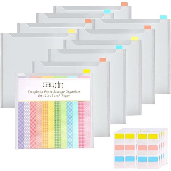 Caydo 36PCS Scrapbook Paper Storage Organizer