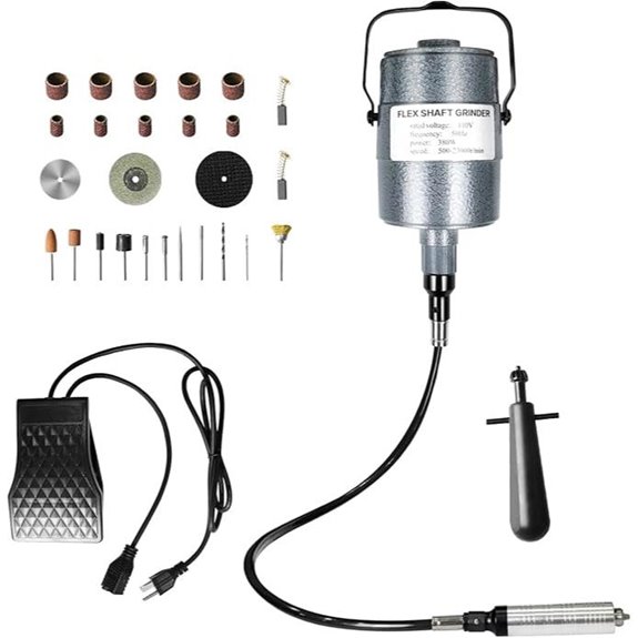 TOAUTO 380W Flex Shaft Grinder with Accessory Kit