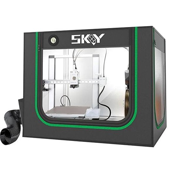 3D Printer Enclosure with LED Light and Exhaust Kit