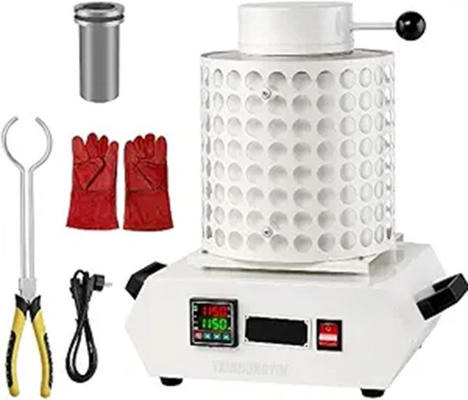 3KG Digital Smelting Furnace with Gloves and Power Cord