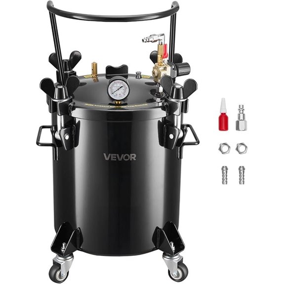 VEVOR 5.3 Gal Pressure Paint Tank with Couplers