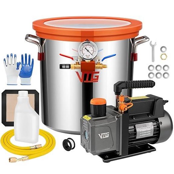 5-Gallon Stainless Steel Vacuum Chamber Kit