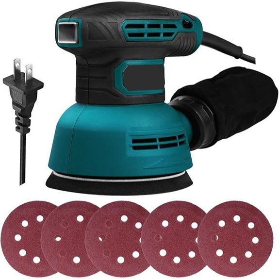 5-Inch Variable Speed Orbital Sander with Dust Collector