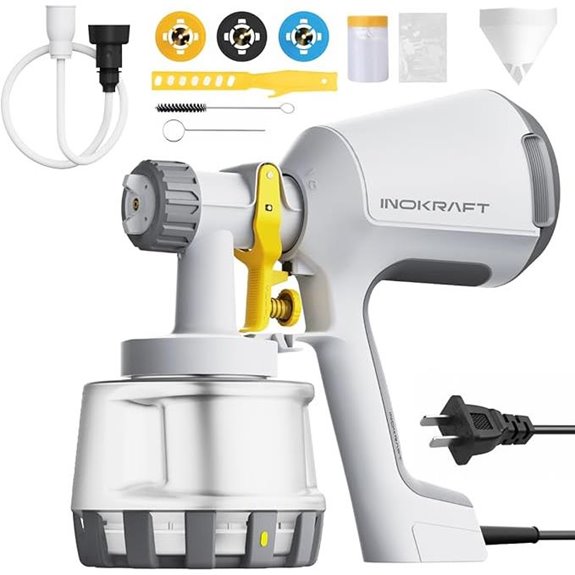 InoKraft 600W HVLP Paint Sprayer with Accessories