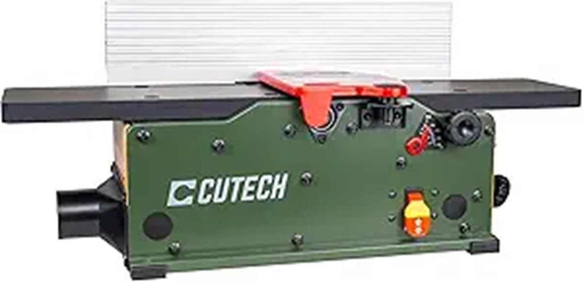 Cutech 6-Inch Spiral Cutterhead Jointer