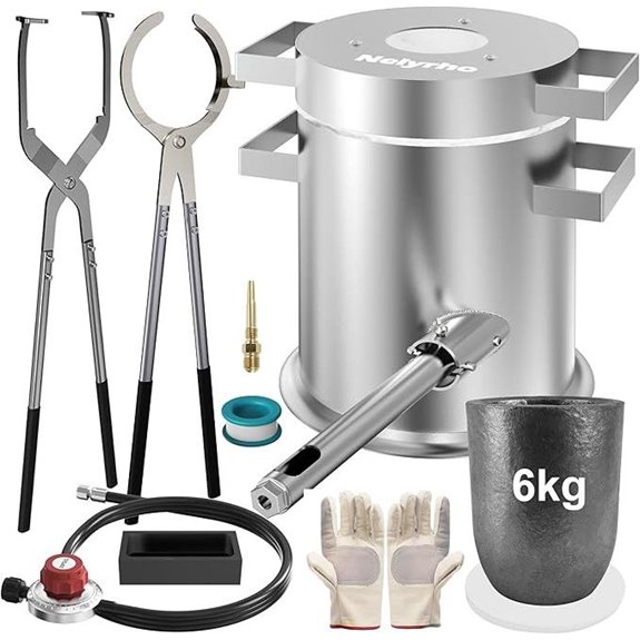 Nelyrho 6KG Propane Metal Casting Furnace Kit