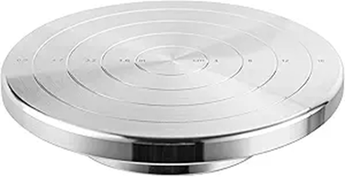 Yncotte 7-Inch Pottery Wheel with Double-Sided Turntable