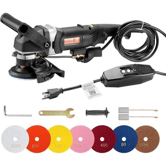 VEVOR 800W Wet Polisher with Speed Control and Kits