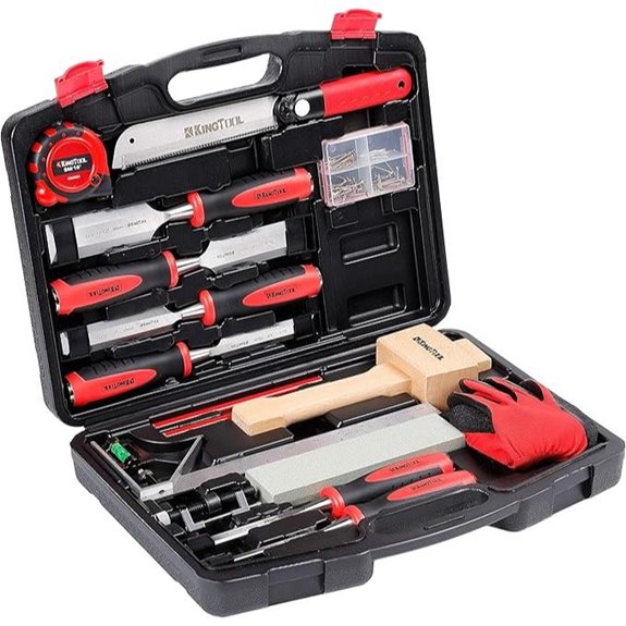 KingTool 87 Pc. Wood Chisel Set with Storage Case