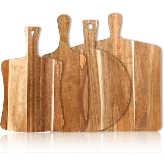 4-Piece Acacia Wood Cutting Board Set