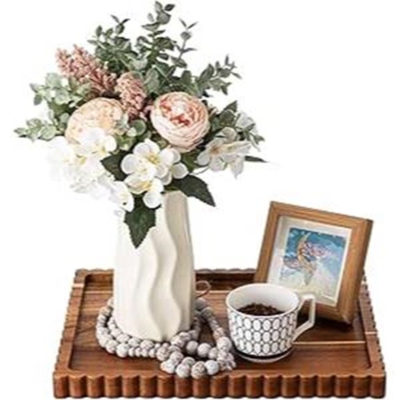 Lounsweer Acacia Wood Decorative Serving Tray