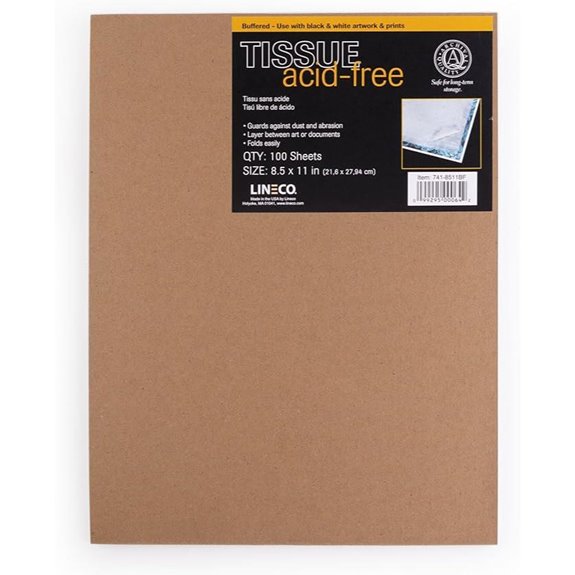 Lineco Acid-Free Interleaving Tissue 8.5x11 (Pack of 100)