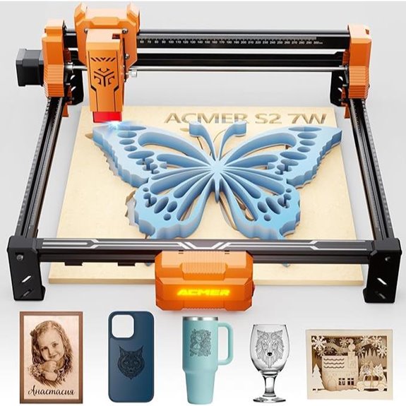 ACMER 7W Laser Engraver & Cutter 300x300mm Area
