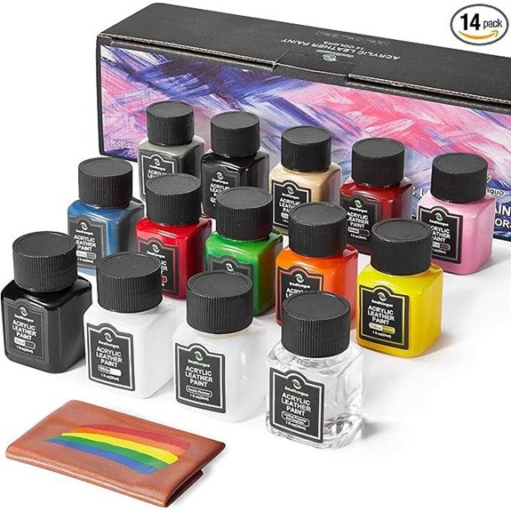 Acrylic Leather Paint Kit with Preparer and Deglazer
