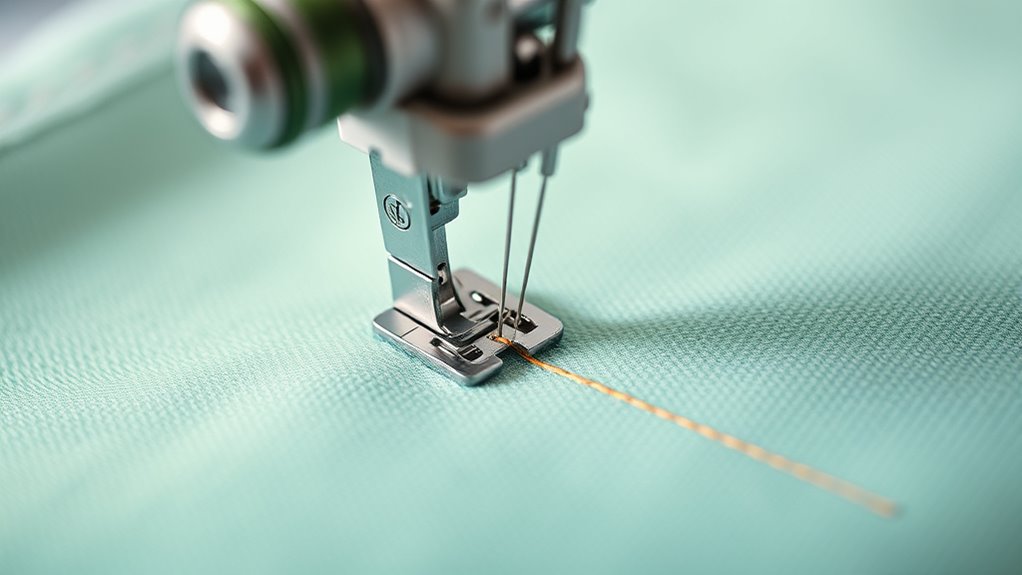 adjust tension and needles