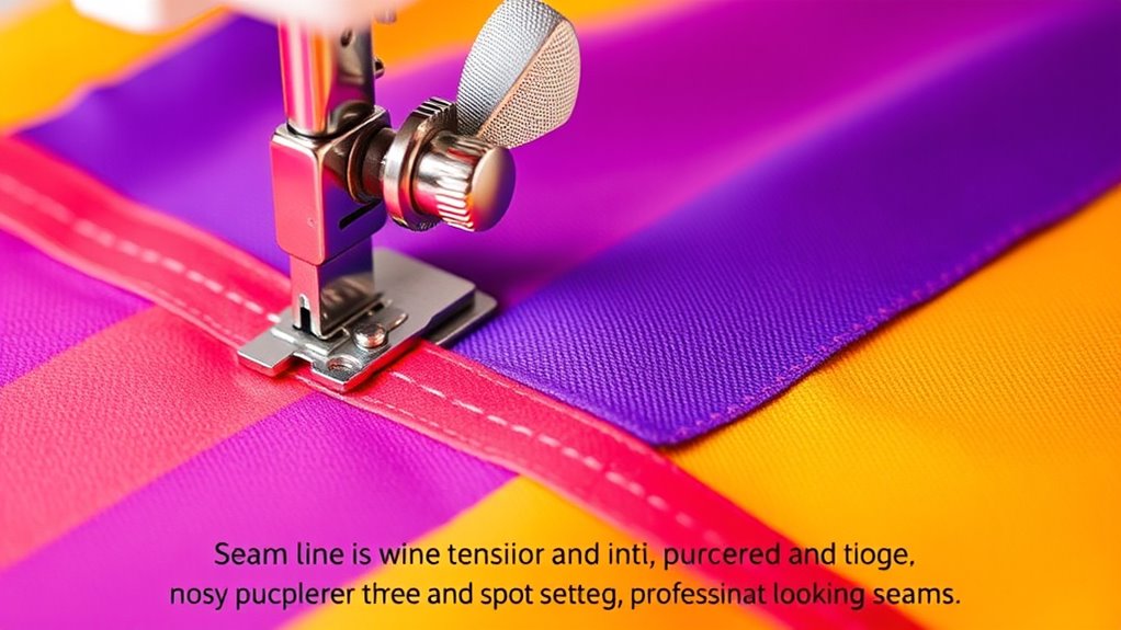 adjust tension for perfect seams