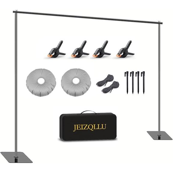Adjustable 6.5ft Photo Backdrop Stand Kit