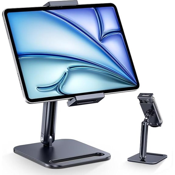 CreaDream Adjustable Aluminum Tablet Stand for Desk