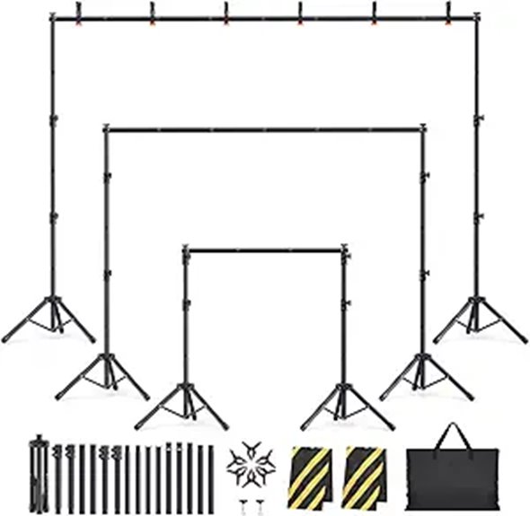 Backdrop Stand Kit with Adjustable Widths