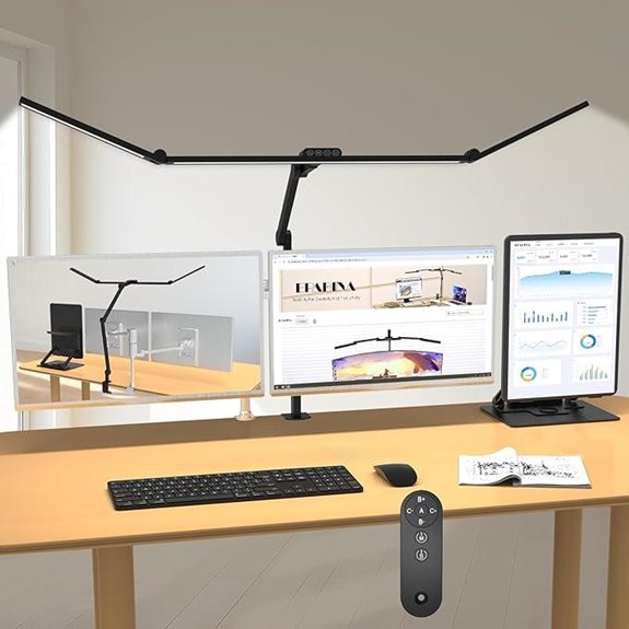 3000 Lumen Dimmable Desk Lamp with Clamp