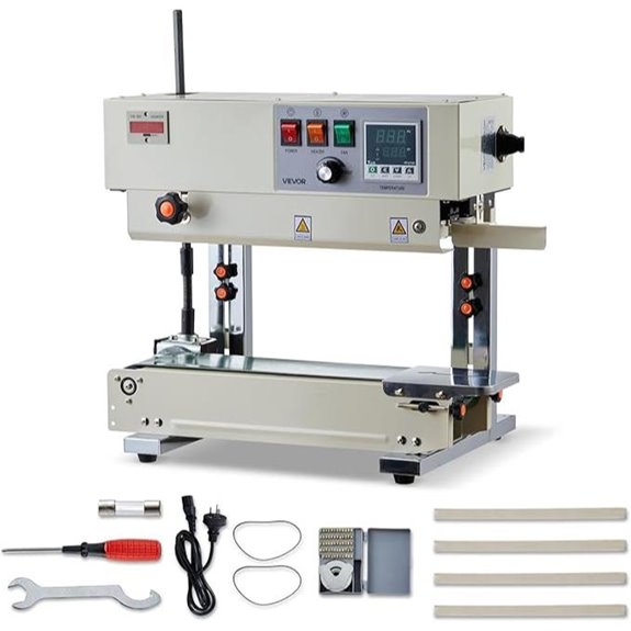 VEVOR Continuous Bag Sealer with Adjustable Settings